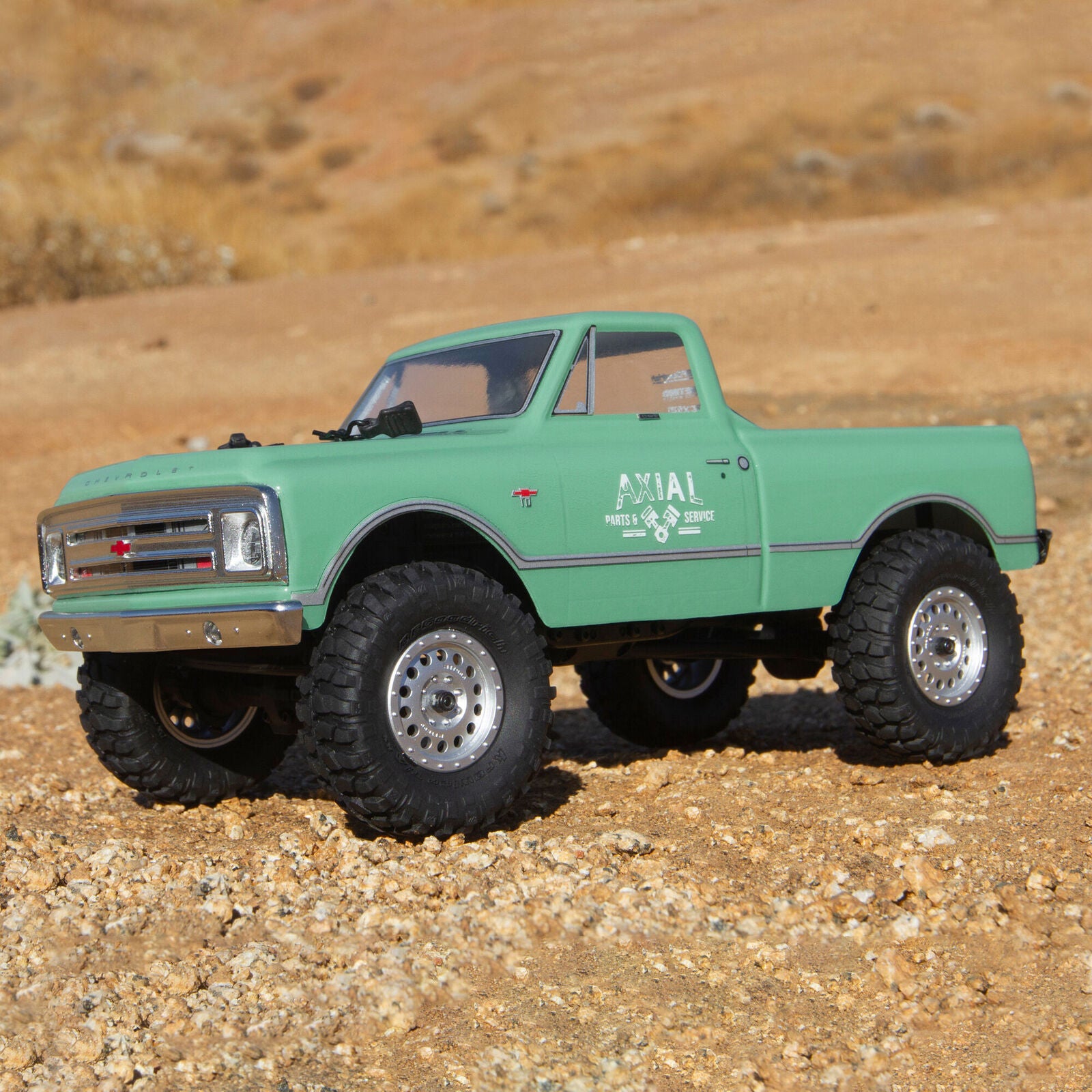 1/24 SCX24 1967 Chevrolet C10 4WD Truck Brushed RTR, Green