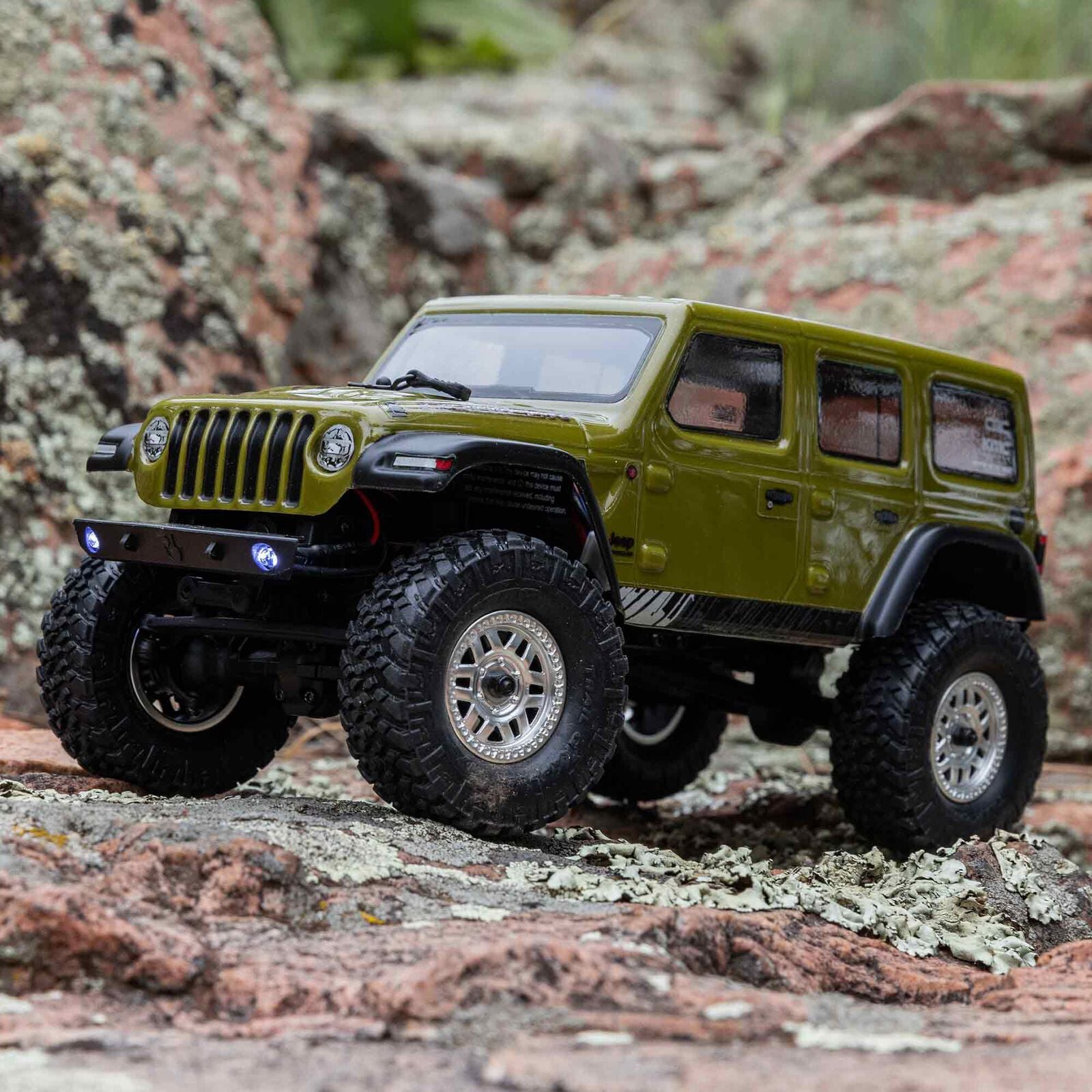 1/24 SCX24 Jeep Wrangler JLU 4X4 Rock Crawler Brushed RTR, Green