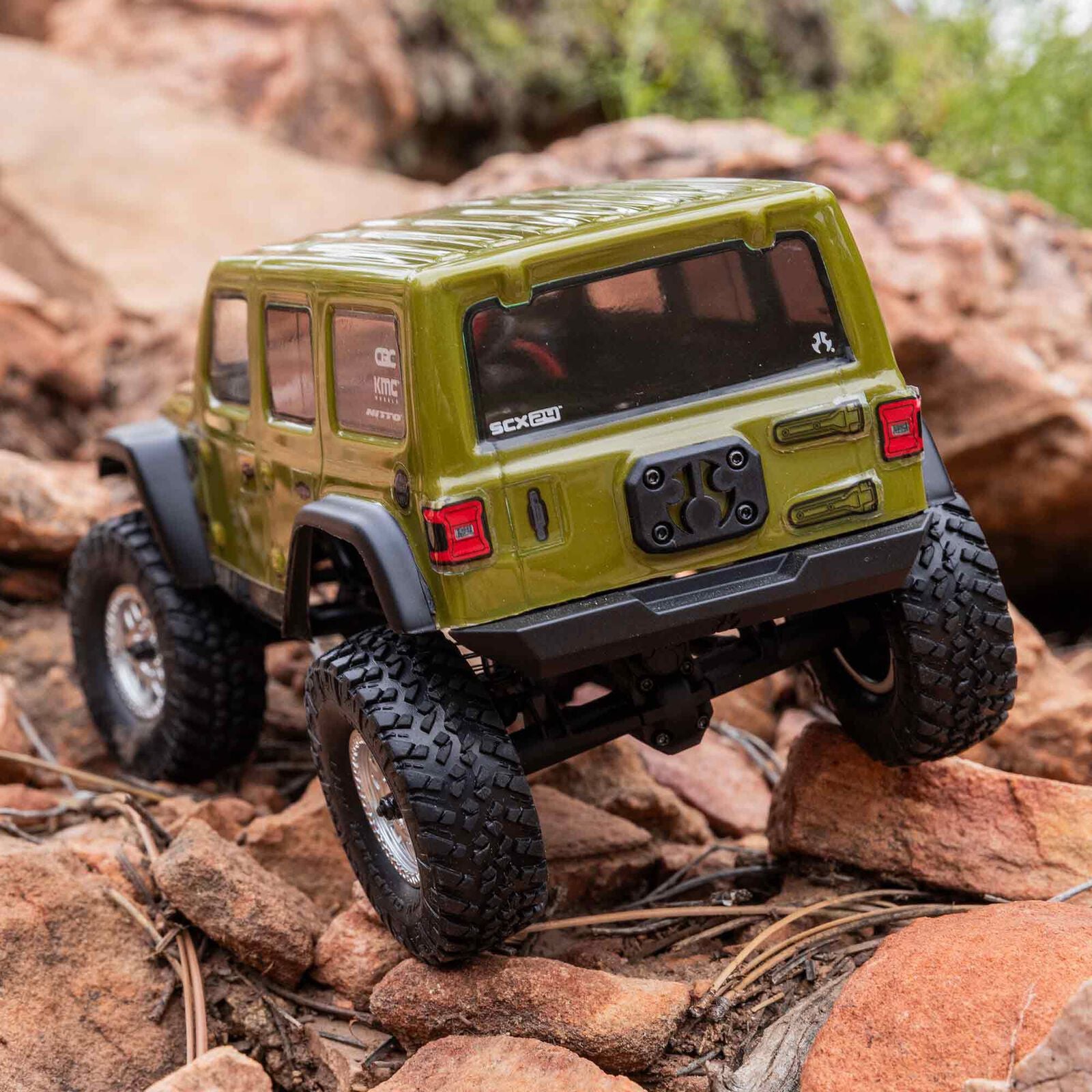 1/24 SCX24 Jeep Wrangler JLU 4X4 Rock Crawler Brushed RTR, Green