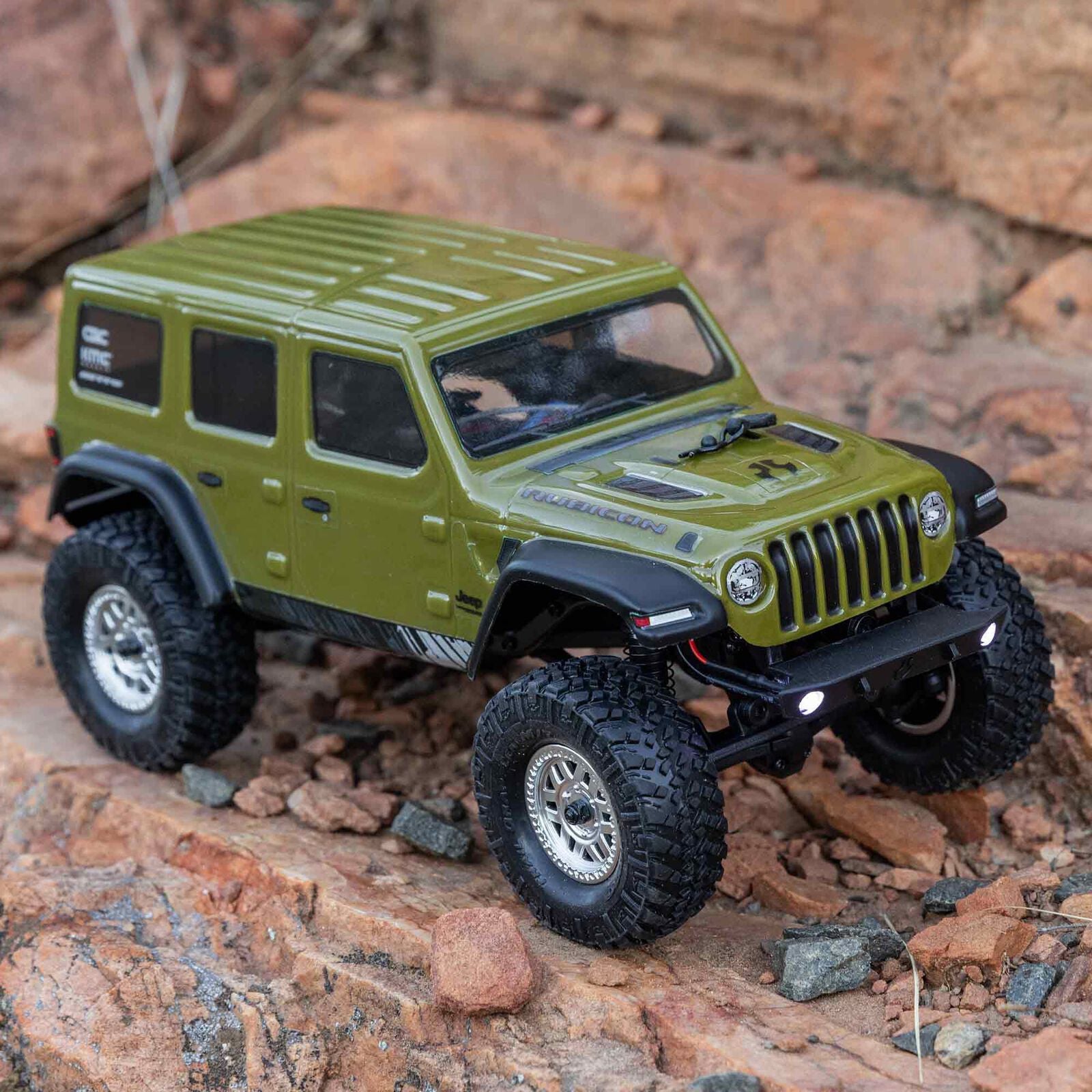 1/24 SCX24 Jeep Wrangler JLU 4X4 Rock Crawler Brushed RTR, Green