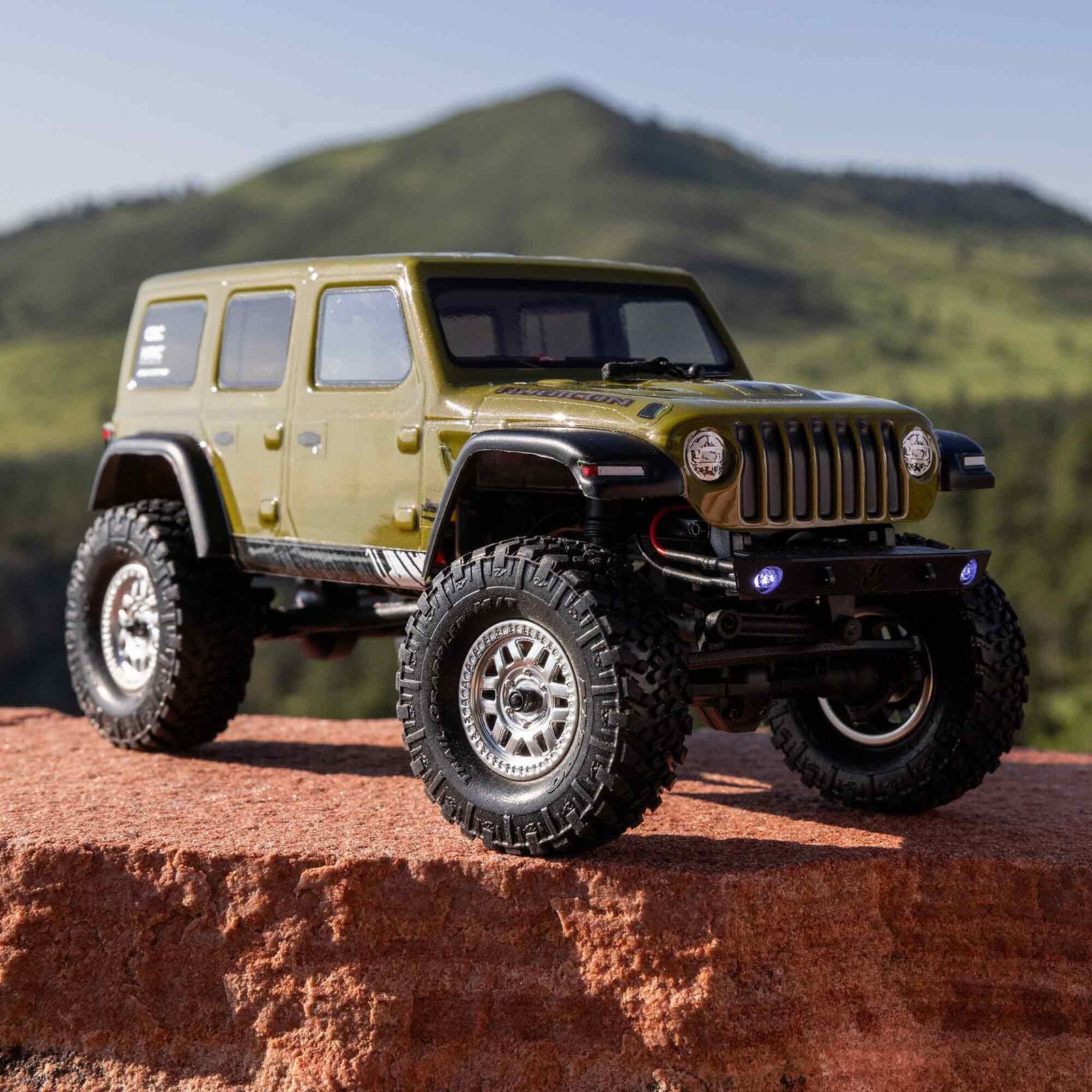 1/24 SCX24 Jeep Wrangler JLU 4X4 Rock Crawler Brushed RTR, Green