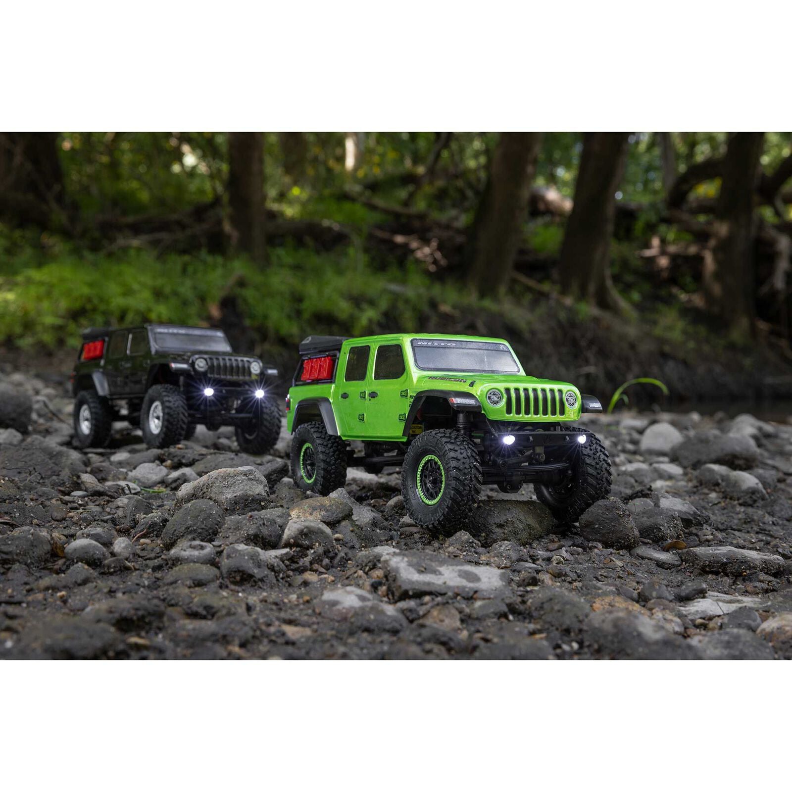 1/24 SCX24 Jeep JT Gladiator 4WD Rock Crawler Brushed RTR Green