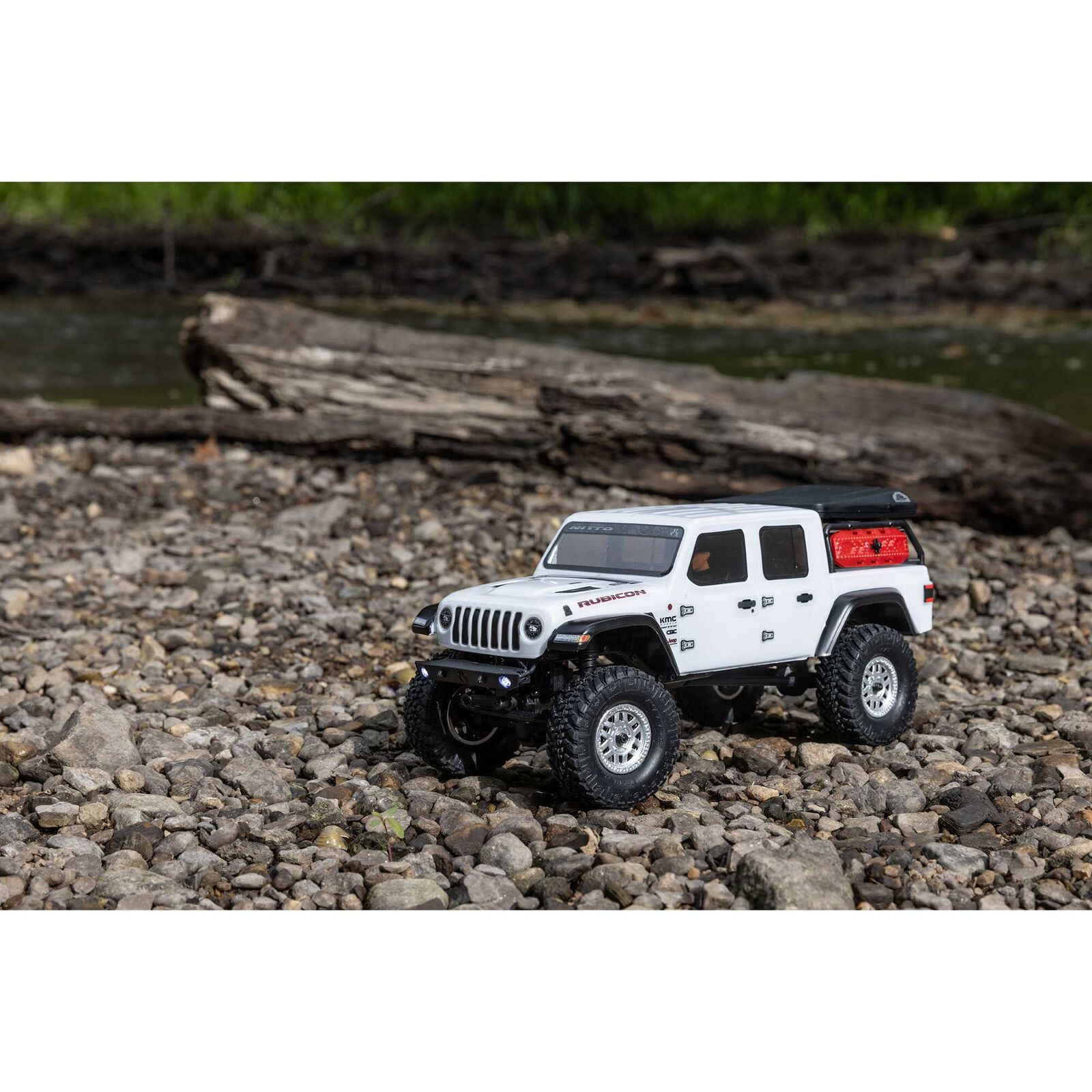 1/24 SCX24 Jeep JT Gladiator 4WD Rock Crawler Brushed RTR White