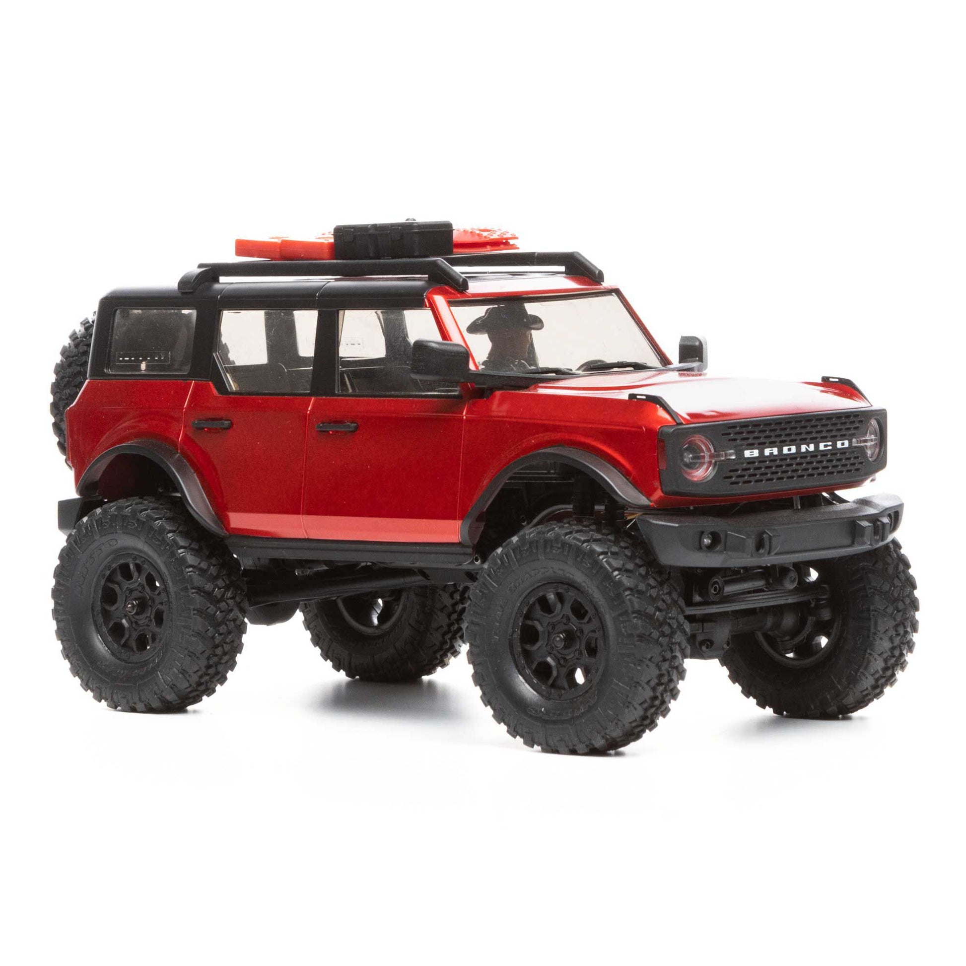 1/24 SCX24 2021 Ford Bronco 4WD Truck Brushed RTR, Red