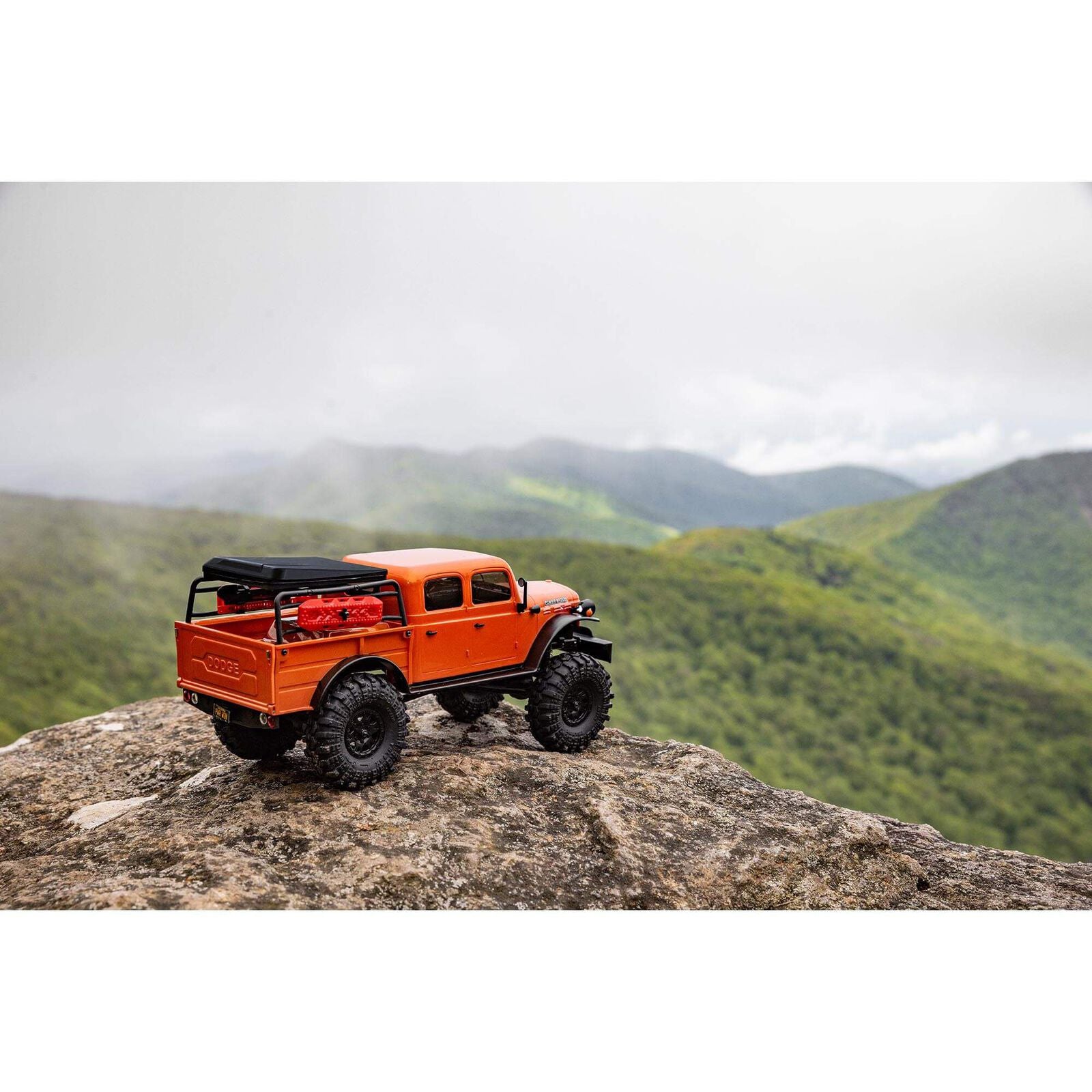 SCX24 40's 4 Door Dodge Power Wagon, Orange:1/24 4WD-RTR