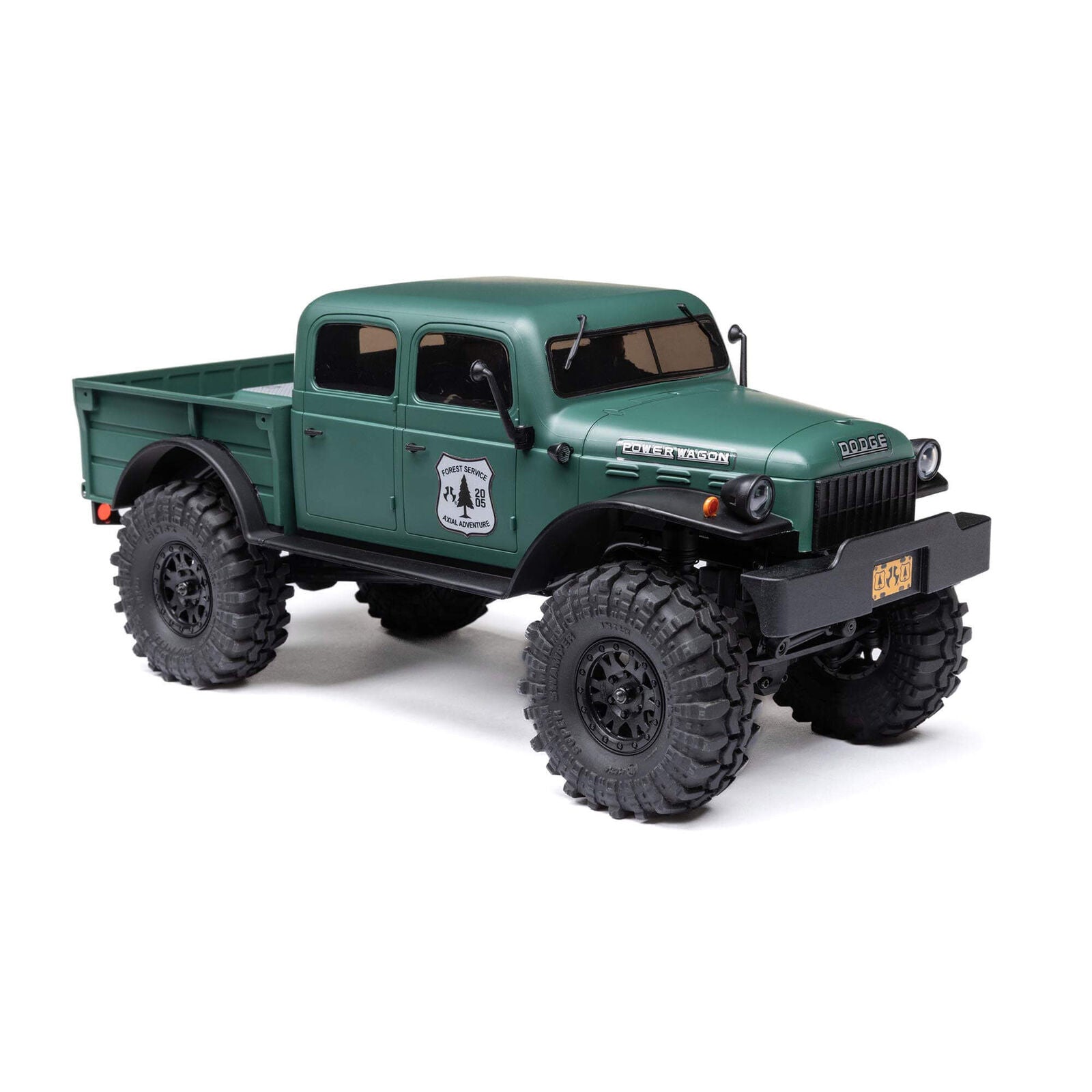 SCX24 40's 4 Door Dodge Power Wagon, Green: 1/24 4WD-RTR