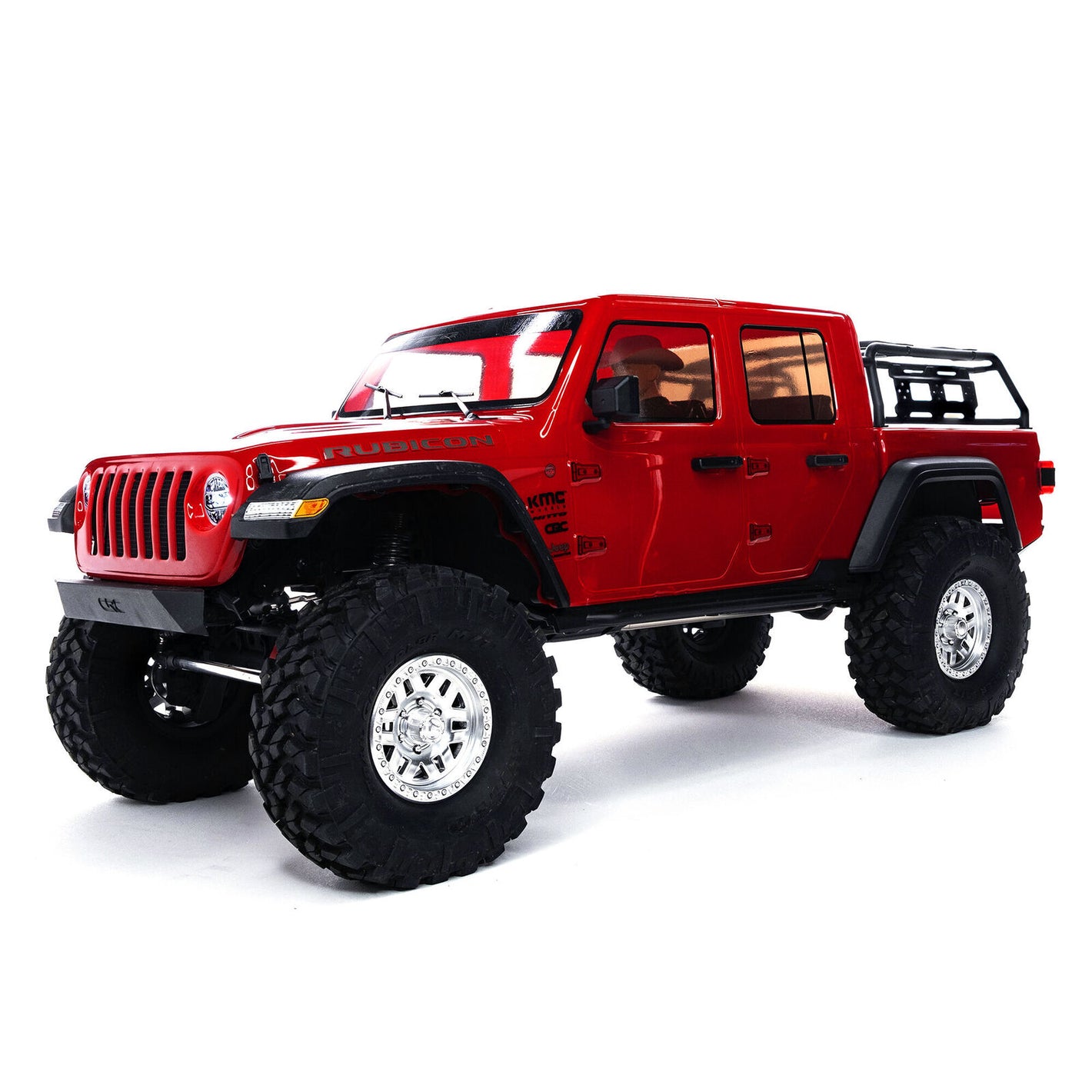 1/10 SCX10 III Jeep JT Gladiator Rock Crawler with Portals RTR, Red