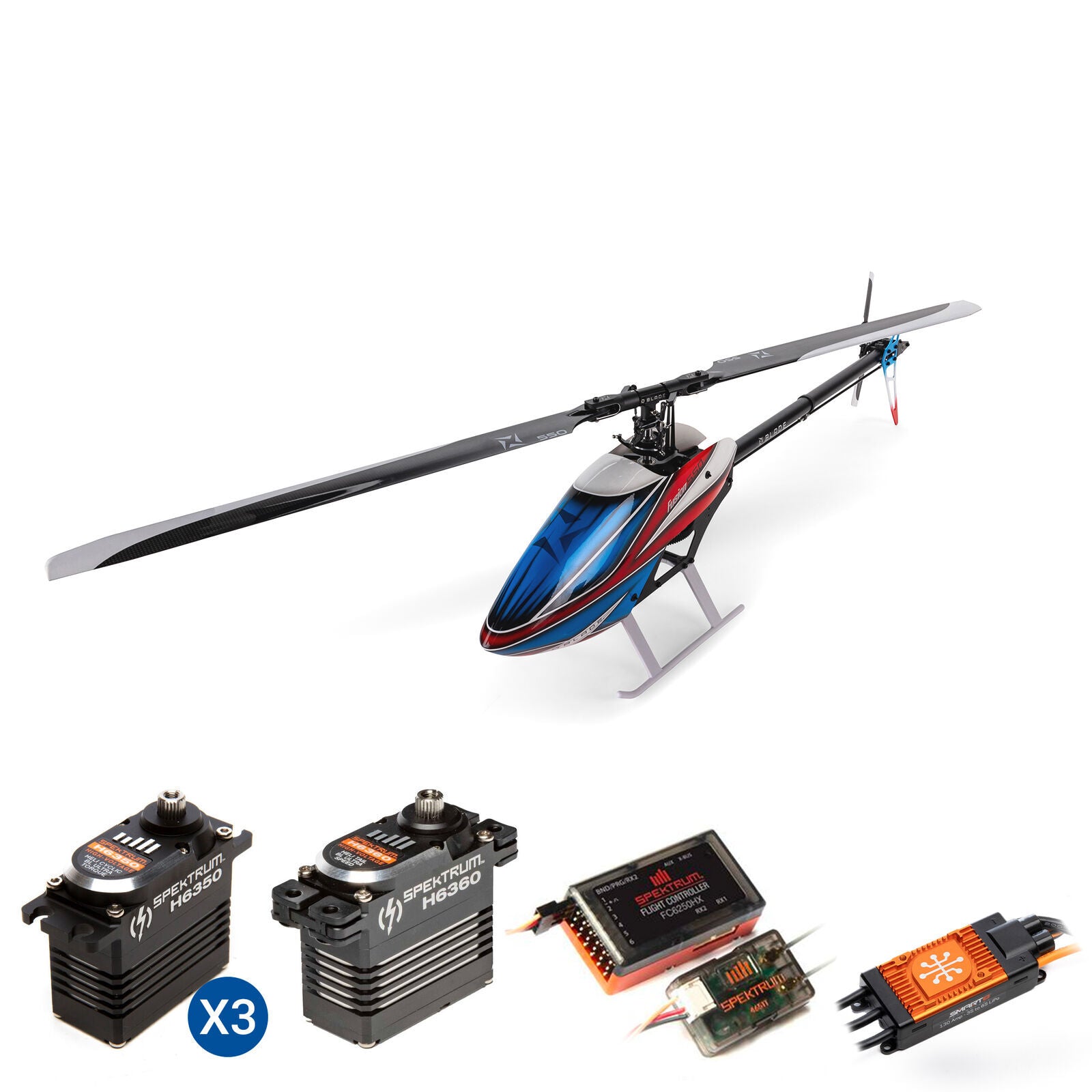 Fusion 550 Quick Build Electric Helicopter Super Combo Kit