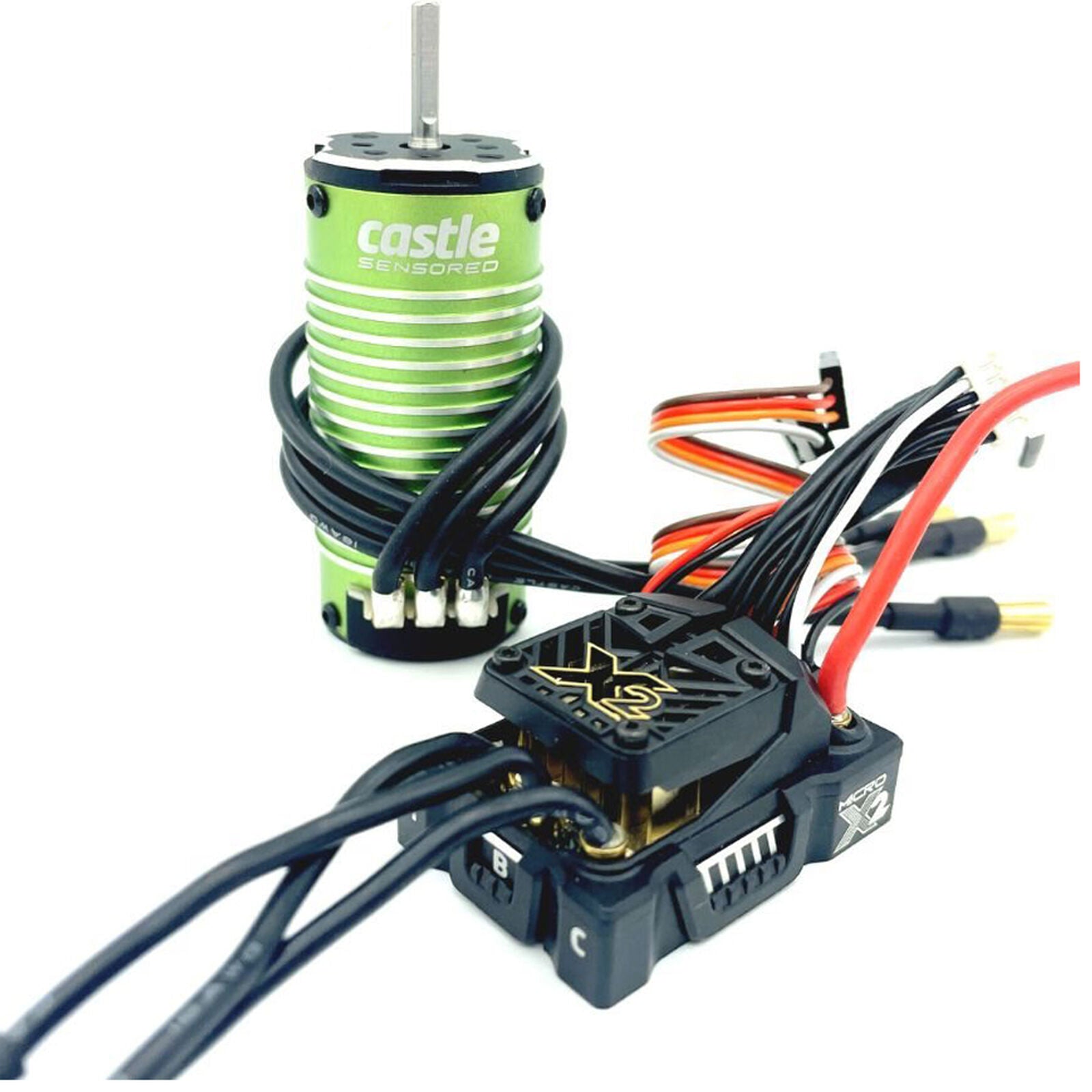 MAMBA MICRO X2,16.8V, WP Sensored ESC & 1010-4400Kv Motor Combo