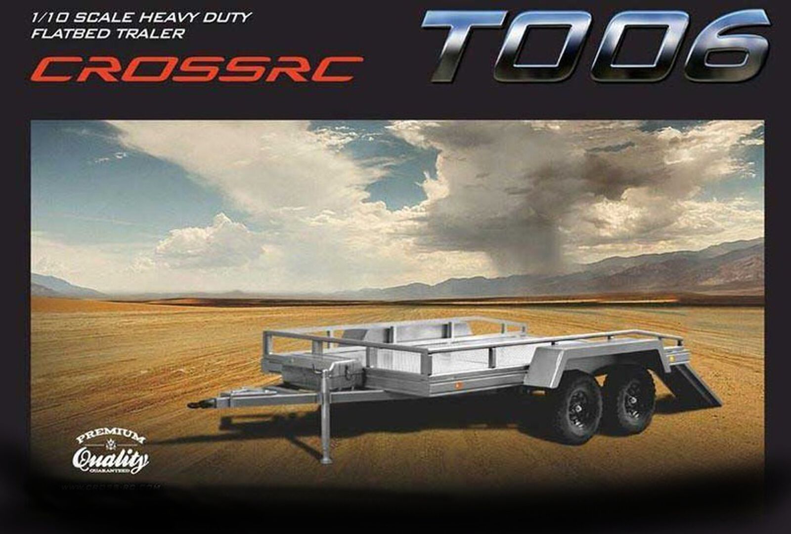 T006 Twin-Axle 1/10 Scale Flatbed Trailer Kit