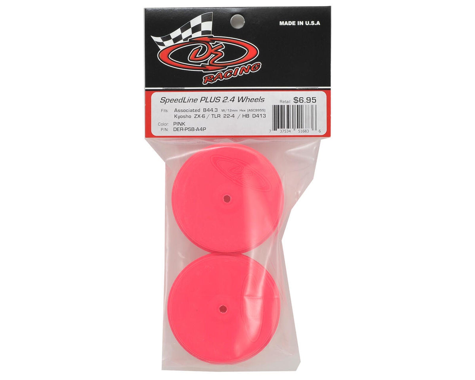 Speedline PLUS 2.4 4WD Front Buggy Wheel (2) (Pink)