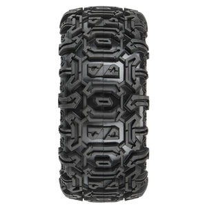 1/10 Warthog F/R 2.2"/3.0" SC Tires MTD 12 & 14mm Black Ripper (2)