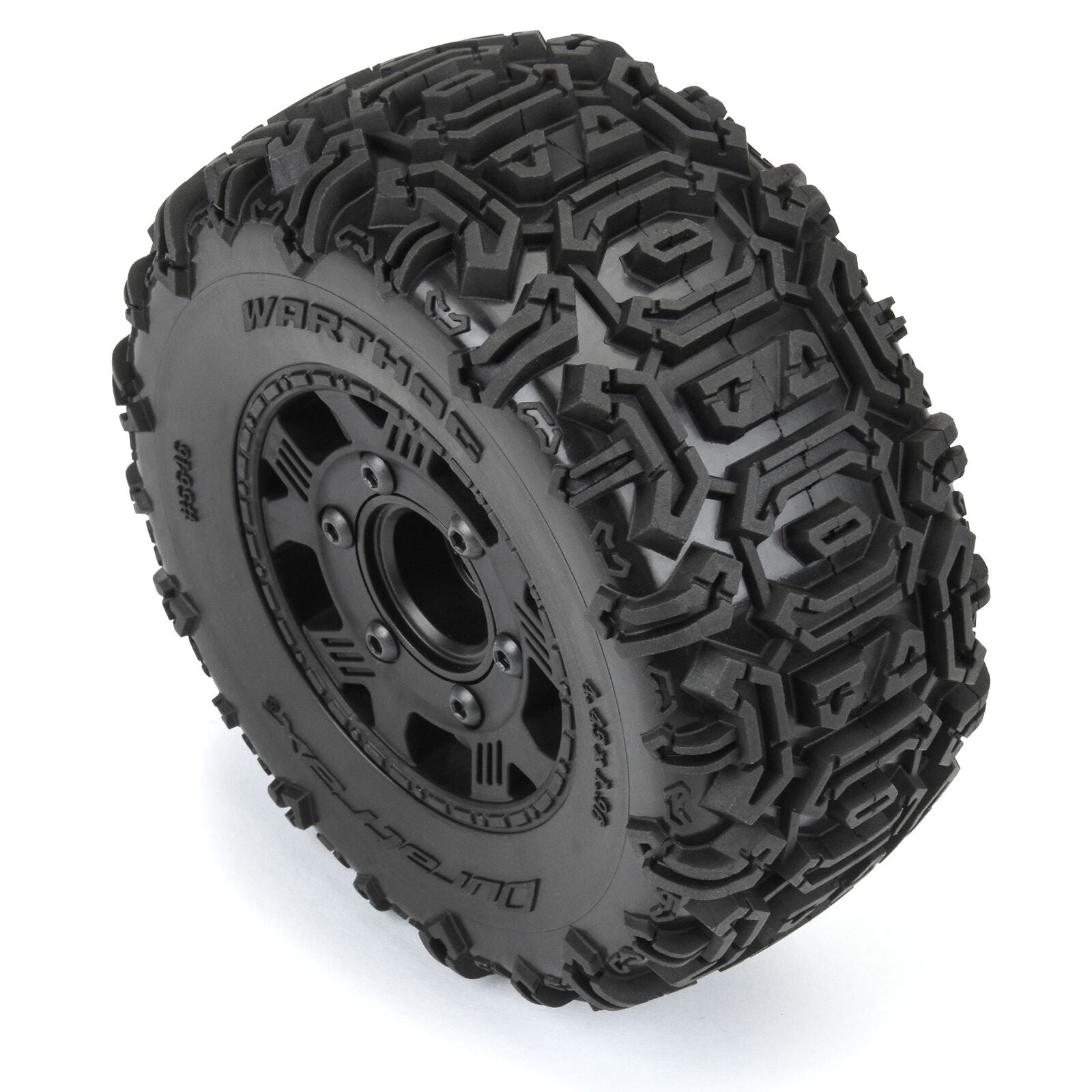 1/10 Warthog F/R 2.2"/3.0" SC Tires MTD 12 & 14mm Black Ripper (2)