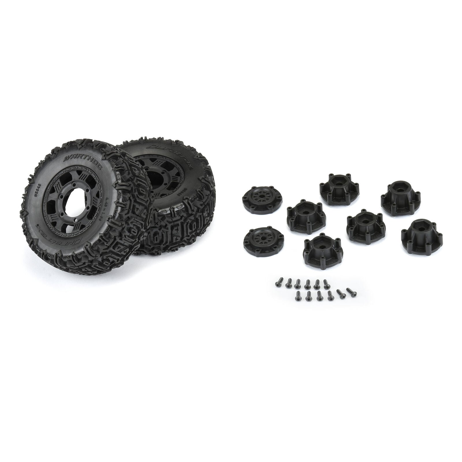 1/10 Warthog F/R 2.2"/3.0" SC Tires MTD 12 & 14mm Black Ripper (2)