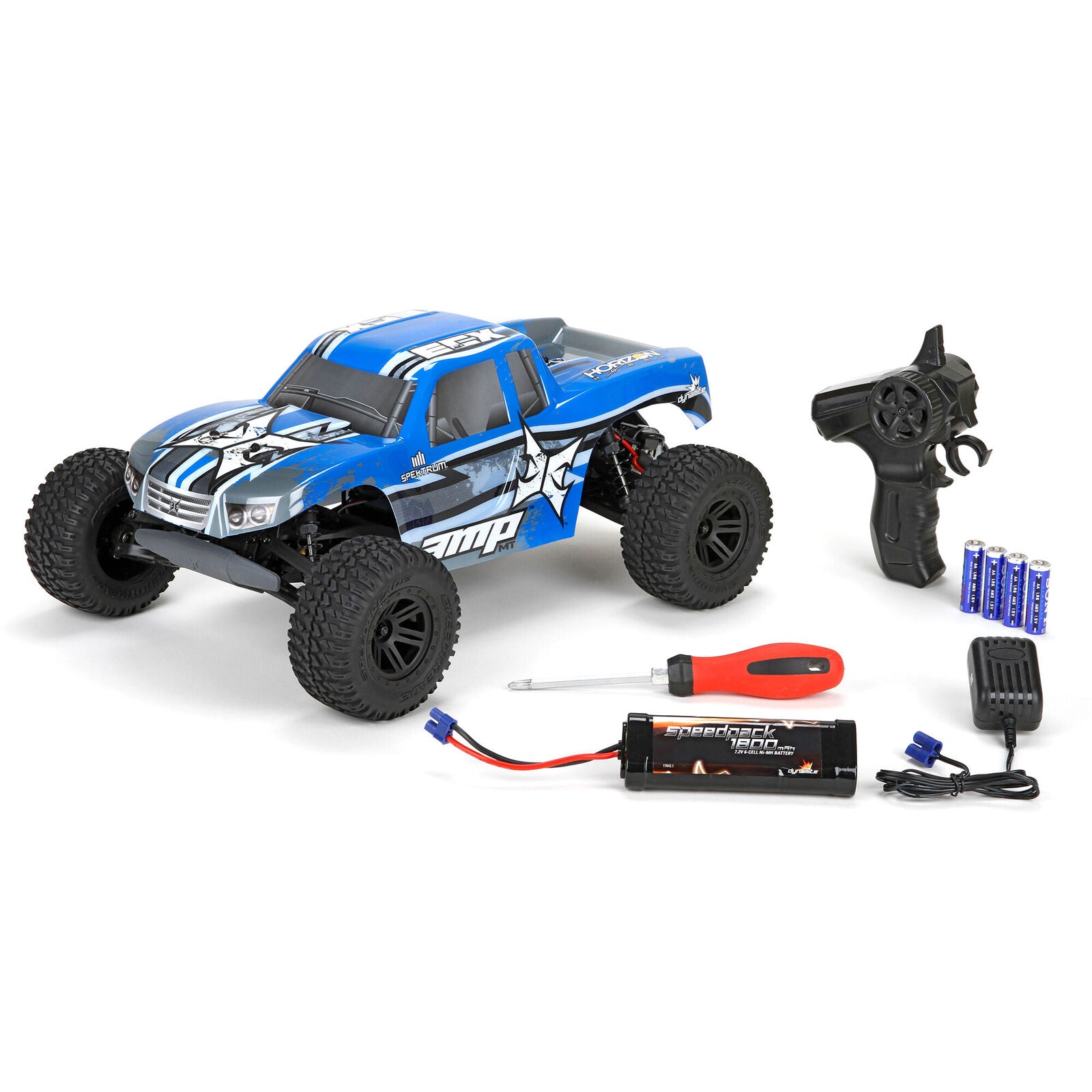 *DISCONTINUED* 1/10 AMP MT 2WD Monster Truck Brushed BTD Kit with Unpainted Body