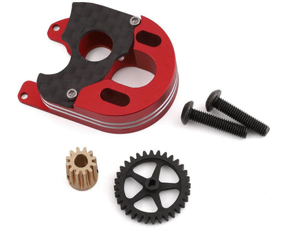 SCX24 Brushless Gearing Conversion Set (CNC Motor Mount, Spur, & Pinion Gear)