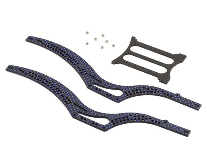 SCX24 Scythe Carbon Fiber Frame Rails (Blue)