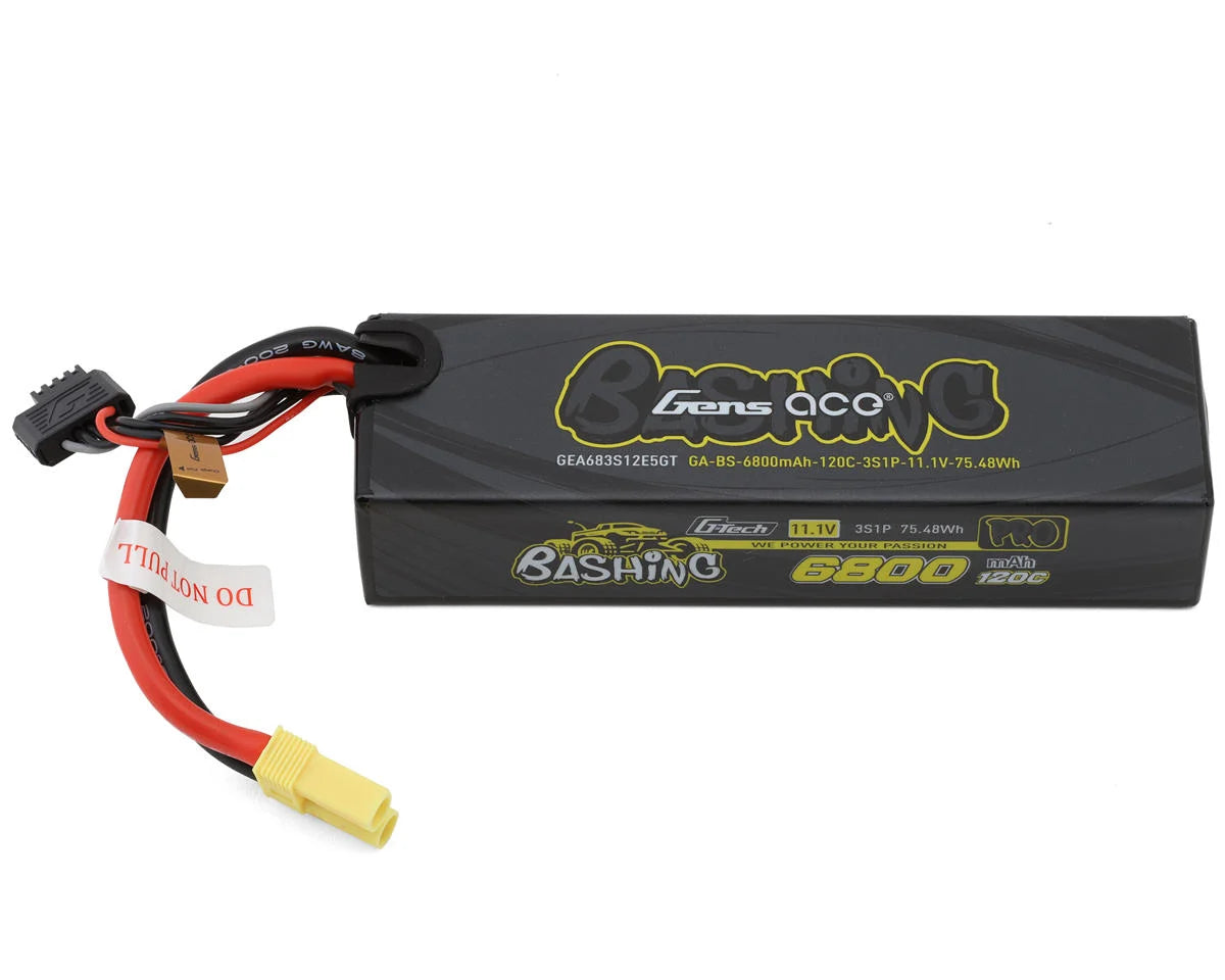 Gens Ace G-Tech Smart 3S Bashing Series Hardcase LiPo Battery 120C (11.1V/6800mAh) w/EC5 Connector