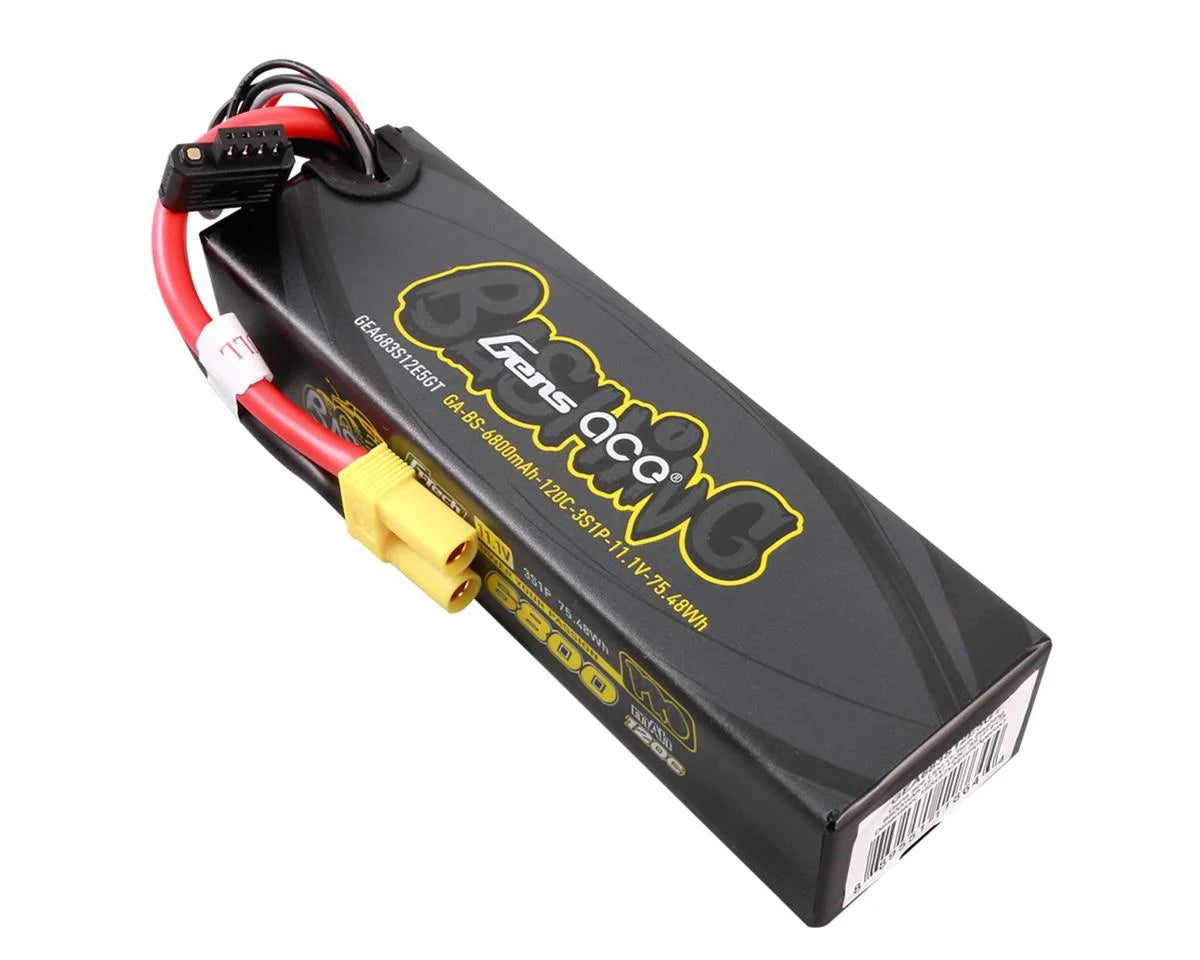 Gens Ace G-Tech Smart 3S Bashing Series Hardcase LiPo Battery 120C (11.1V/6800mAh) w/EC5 Connector
