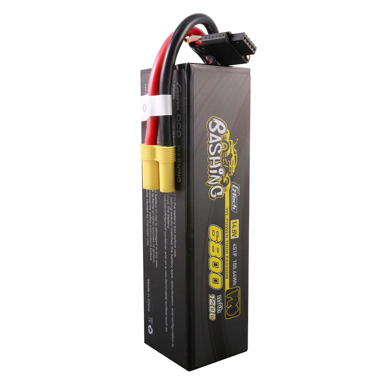 14.8V 6800mAh 4S 120C G-Tech Bashing Series Hardcase LiPo Battery: EC5