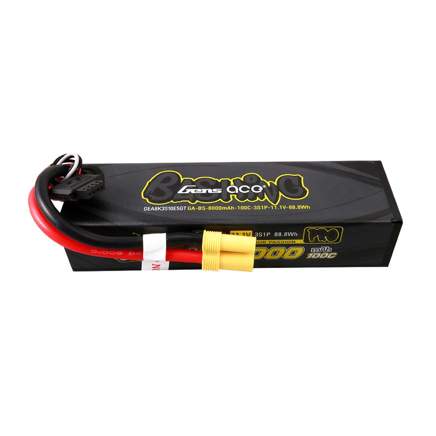 11.1V 8000mAh 3S 100C G-Tech Smart Bashing Hardcase Lipo Battery: EC5