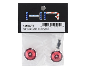 Aluminum Large Wing Buttons (Red) (2)