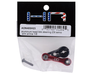 Arrma 6S Aluminum Fixed Link Steering Servo Arm (Black) (23T)