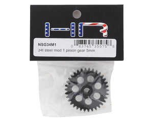 Steel Mod 1 Pinion Gear w/5mm Bore (34T)