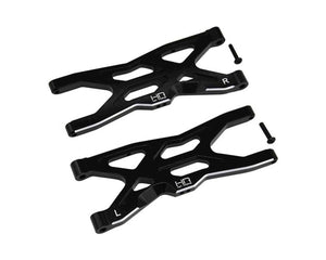 Arrma 4S BLX Aluminum Front Lower Suspension Arm Set (Black) (2)