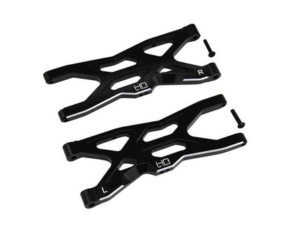 Arrma 4S BLX Aluminum Front Lower Suspension Arm Set (Black) (2)