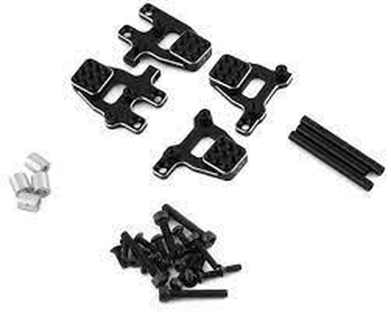 TRX-4M Aluminum Shock Mount Set (Black) (4)