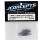 JConcepts Losi Mini-T 2.0/Mini-B Fin Titanium Turnbuckle Kit (Black) (6)