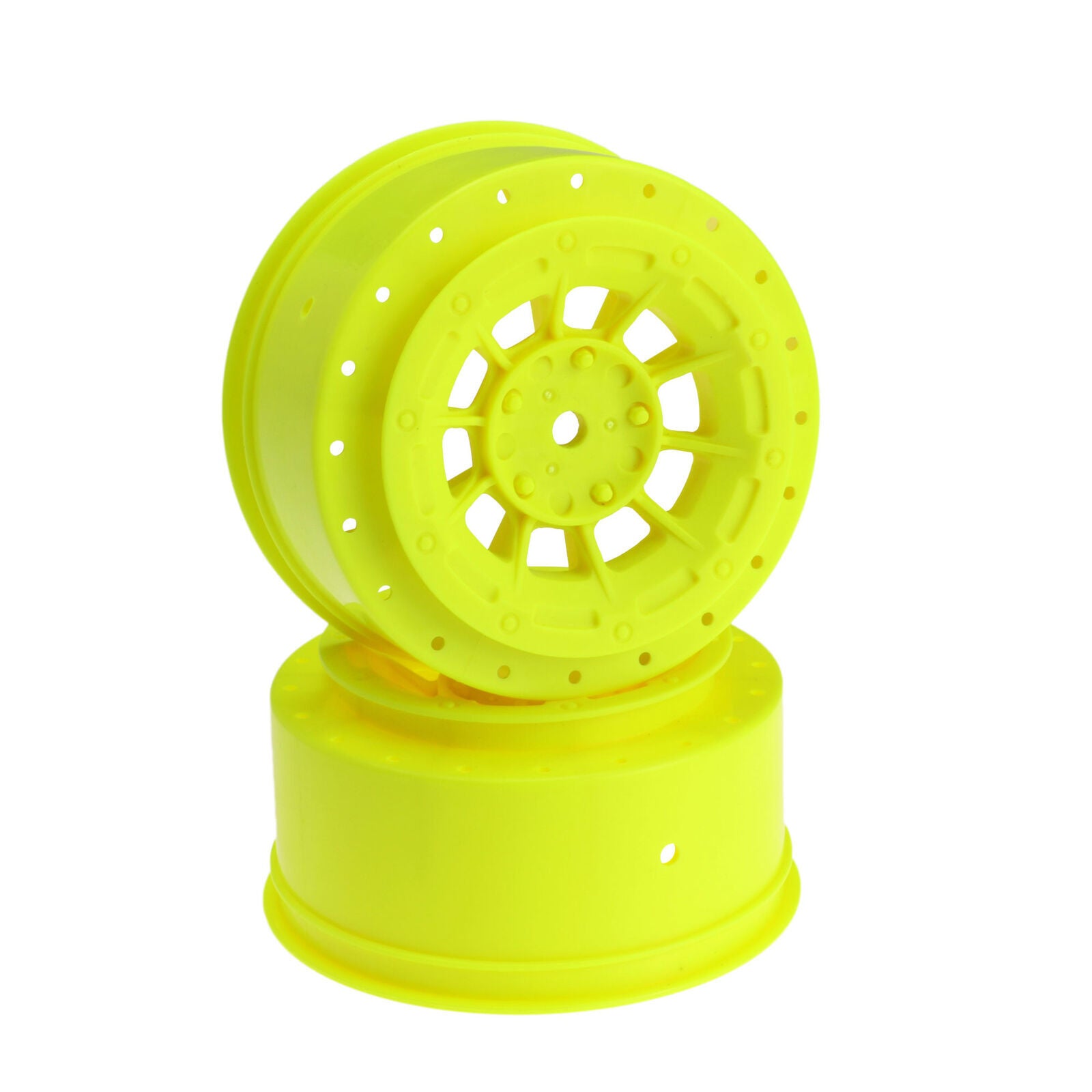 Hazard 12mm Hex Wheel, 3mm Wider Off Set, Yellow: SC10