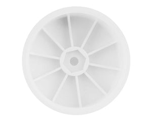 JConcepts 12mm Hex Mono 2.2 4WD Front Buggy Wheels (4) (White) (22X-4, XB4, B74.1)