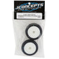 Mini-B Ellipse Pre-Mounted Front Tires (White) (2) (Green)