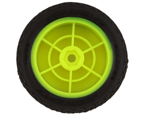 Mini-B Ellipse Pre-Mounted Front Tires (Yellow) (2) (Green)