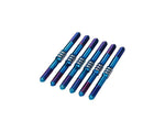 RC10 B7/B7D Fin Titanium Turnbuckle (Burnt Blue) (6)