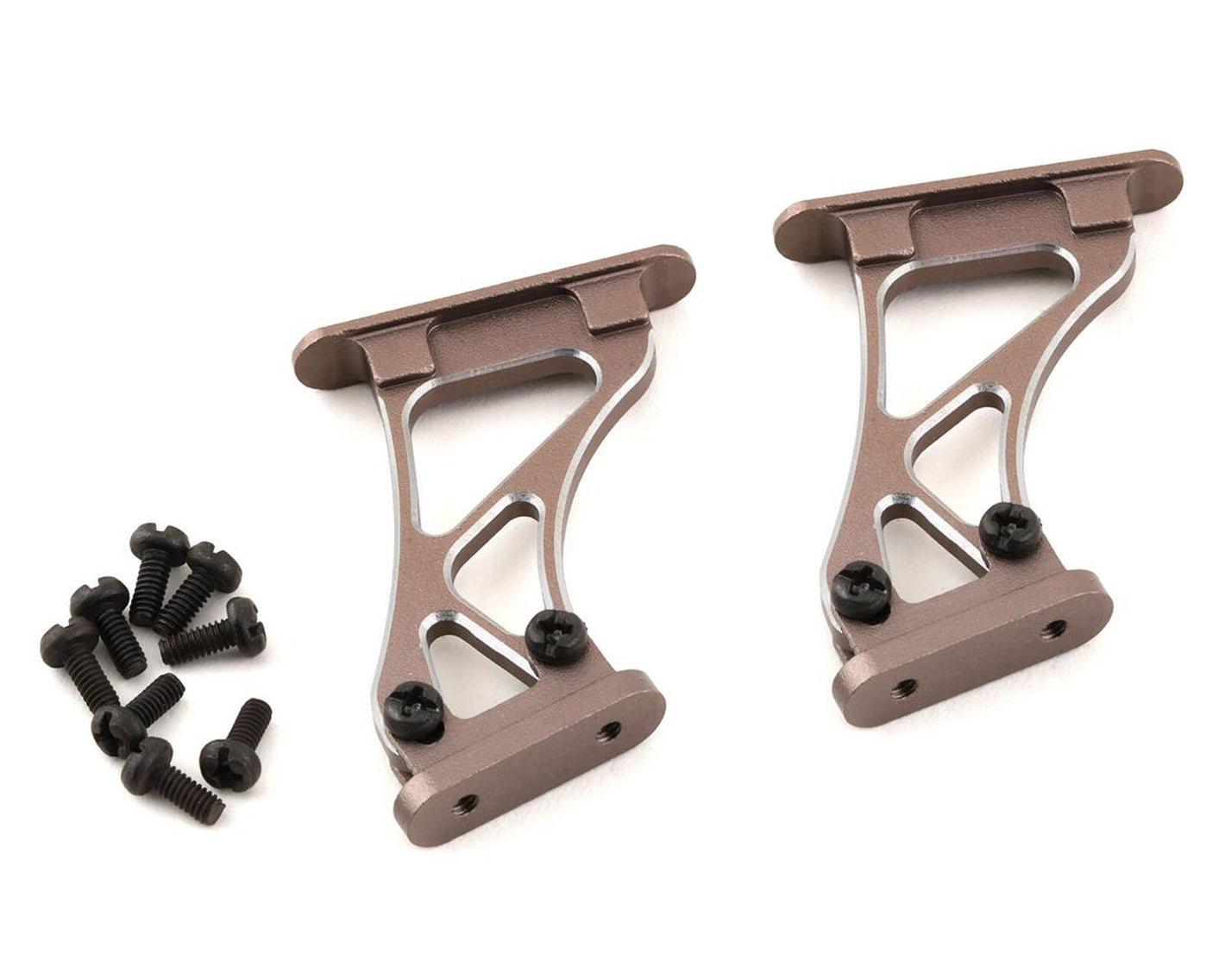 1/10 Scale Aluminum High-Rise Adjustable Rear Wing Mount (Grey)