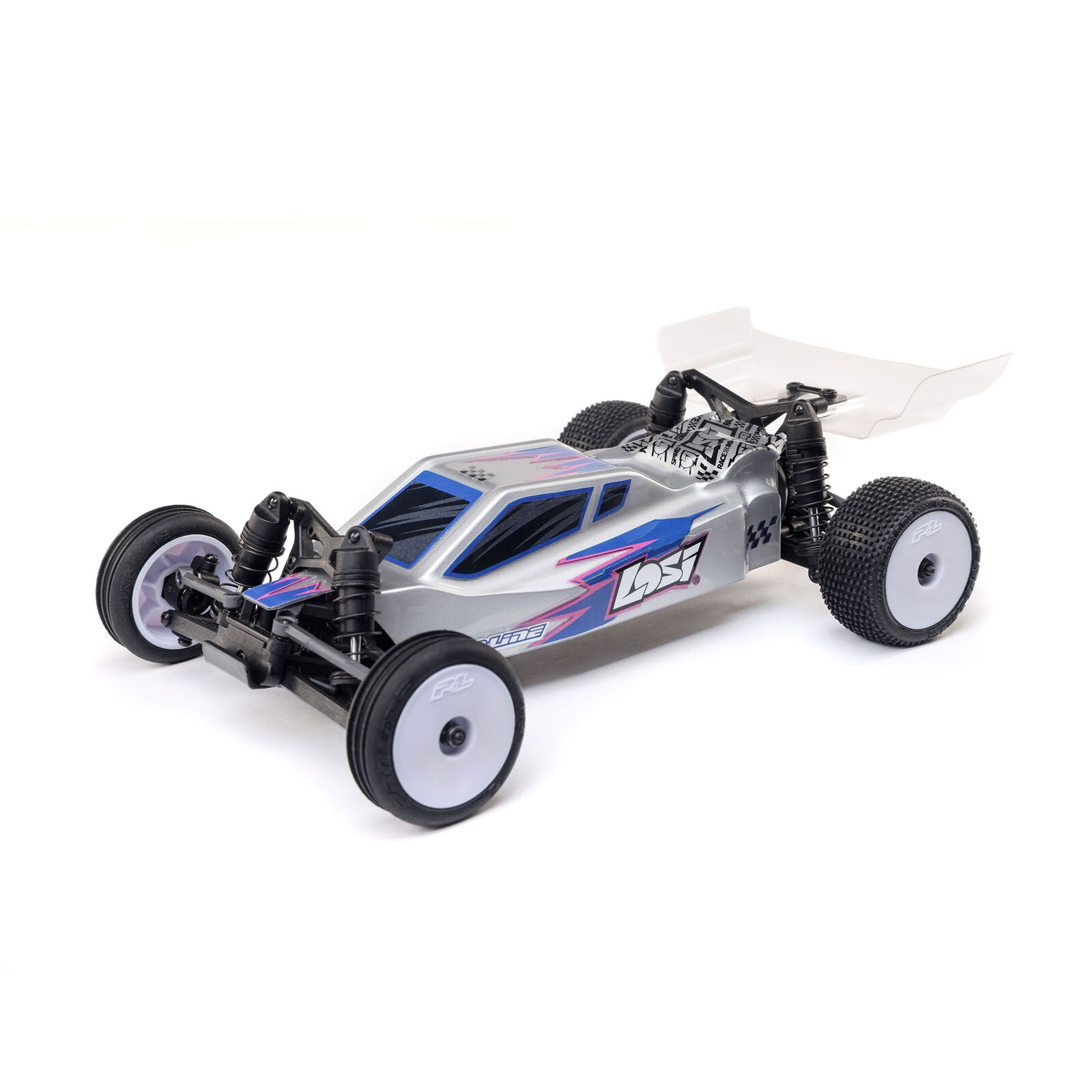 Micro-B 2WD Buggy, Silver RTR