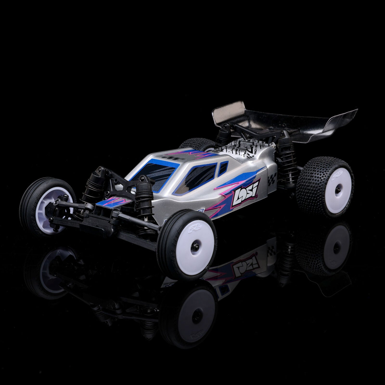 Micro-B 2WD Buggy, Silver RTR