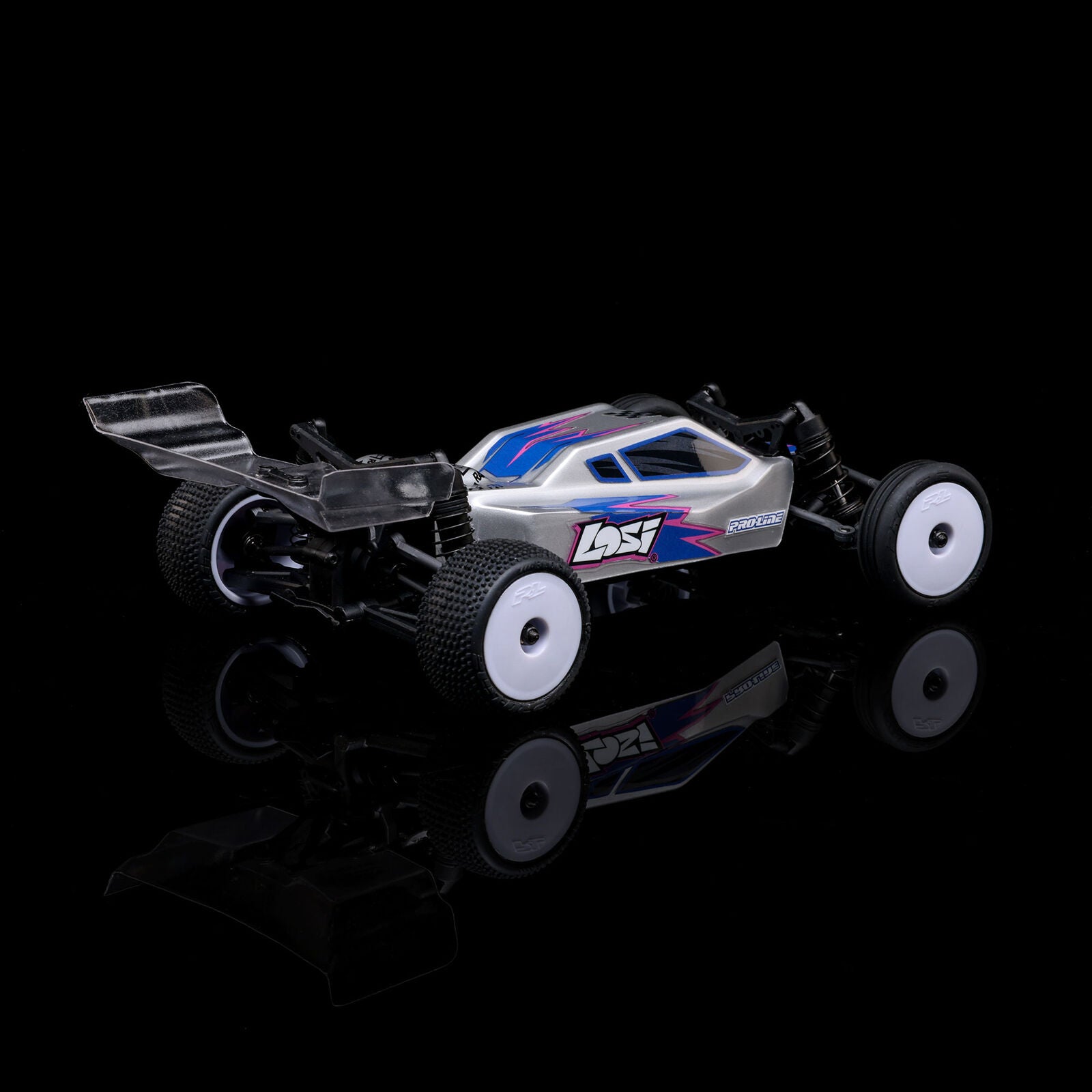 Micro-B 2WD Buggy, Silver RTR