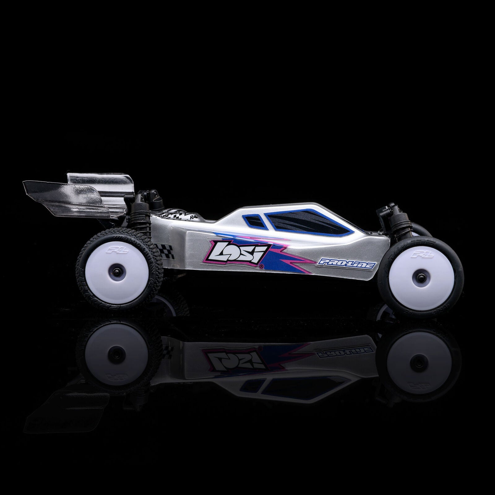 Micro-B 2WD Buggy, Silver RTR