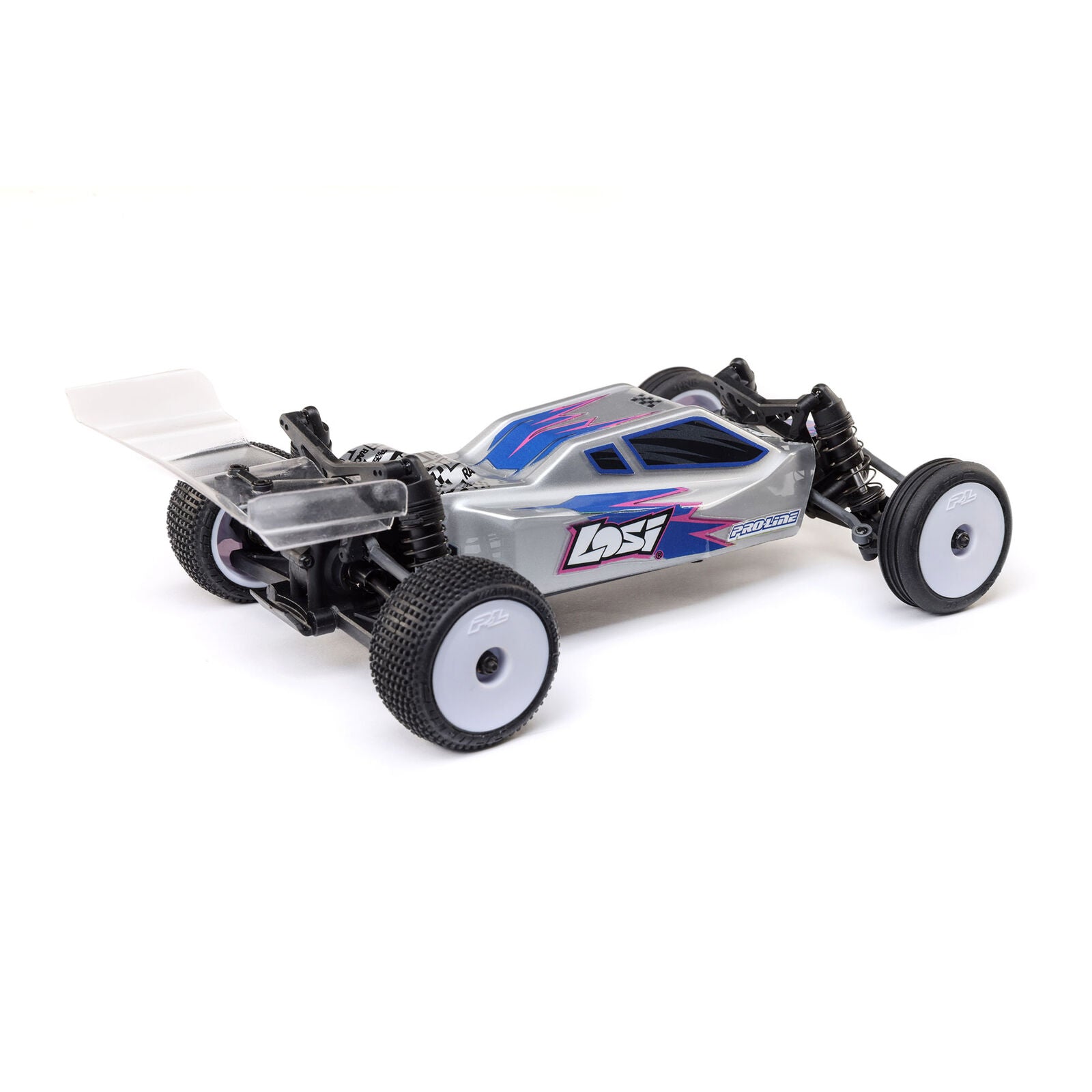 Micro-B 2WD Buggy, Silver RTR