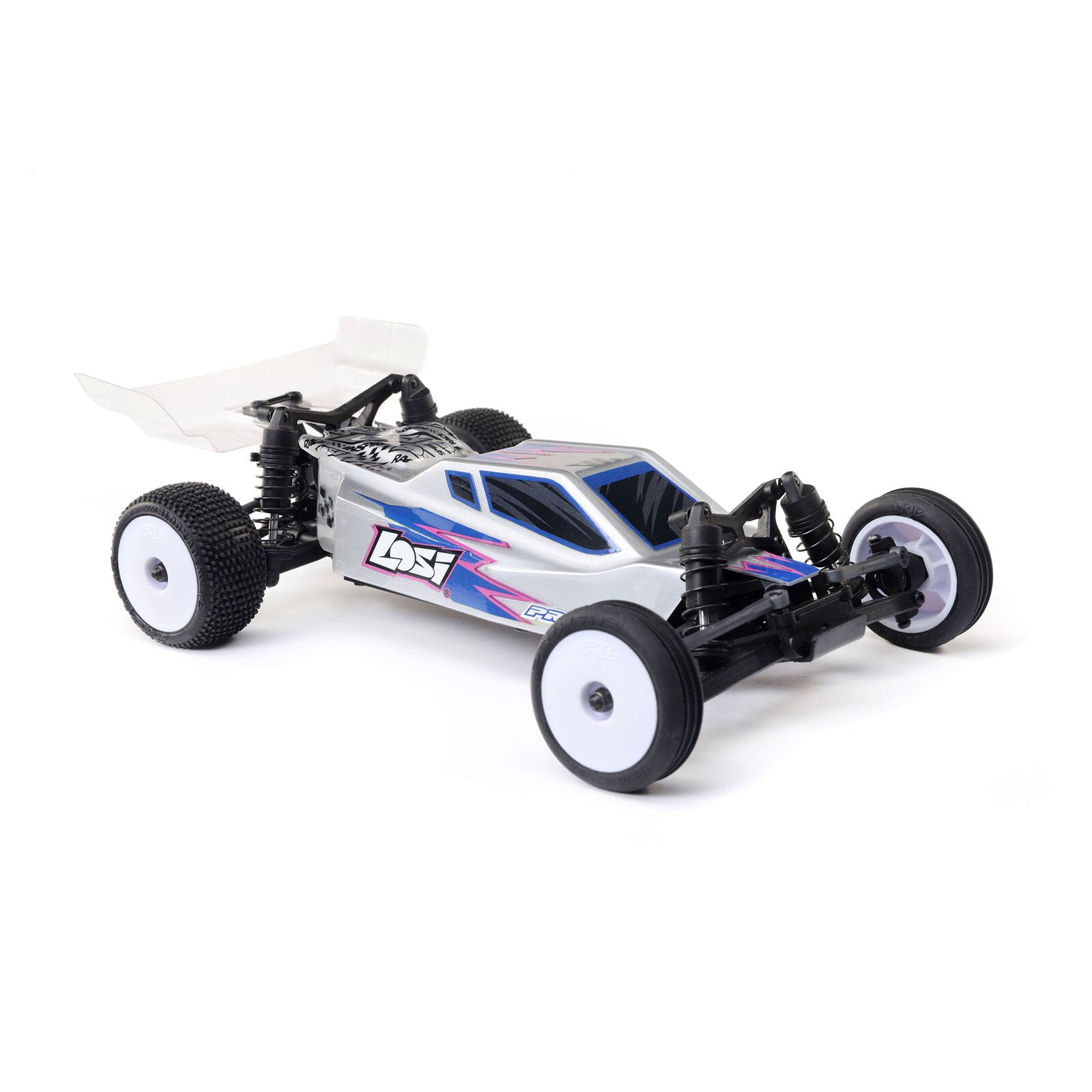 Micro-B 2WD Buggy, Silver RTR