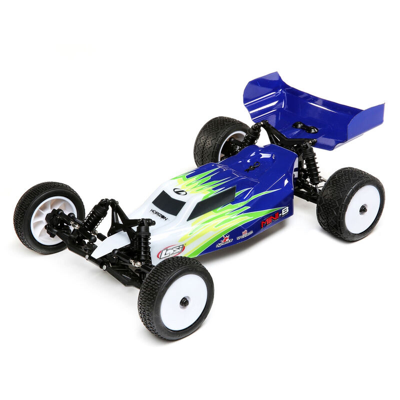 Mini-B, Brushed, RTR: 1/16 2WD Buggy, Blue/White