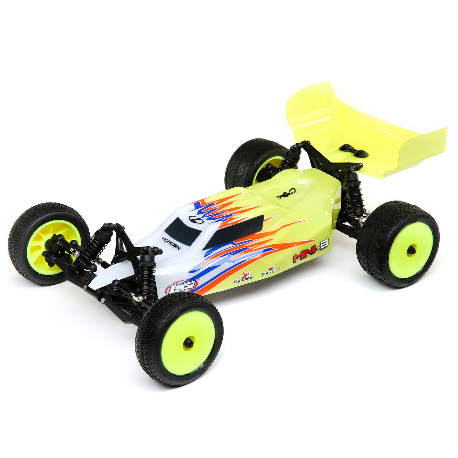 Mini-B Brushed RTR: 1/16 2WD Buggy, Yellow/White