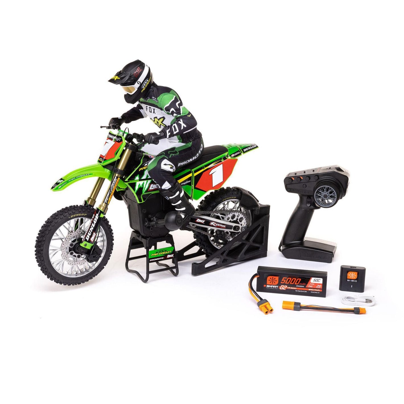 🎁 1/4 Promoto-MX Motorcycle RTR with Battery and Charger, Pro Circuit (50% off)