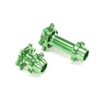 Aluminum Hub Set, Machined, Green: Promoto-MX