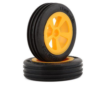 Mini JRX2 Pre-Mounted Front Rib Tire (Orange) (2)