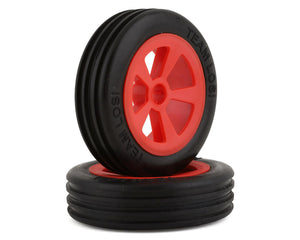 Mini JRX2 Pre-Mounted Front Rib Tire (Red) (2)